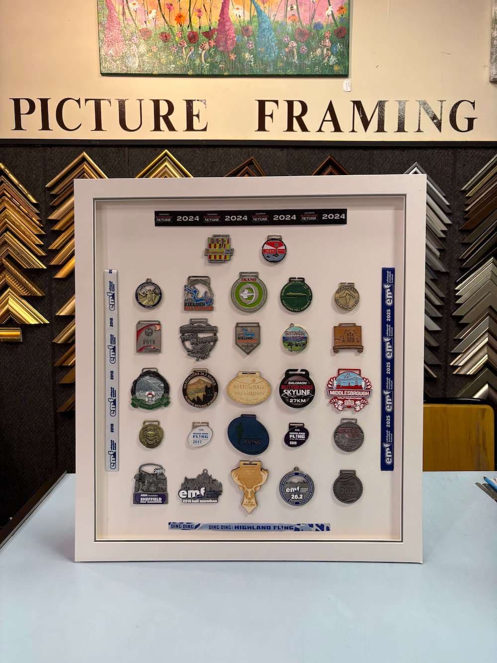 Bespoke picture framing at Frameworks, Blyth